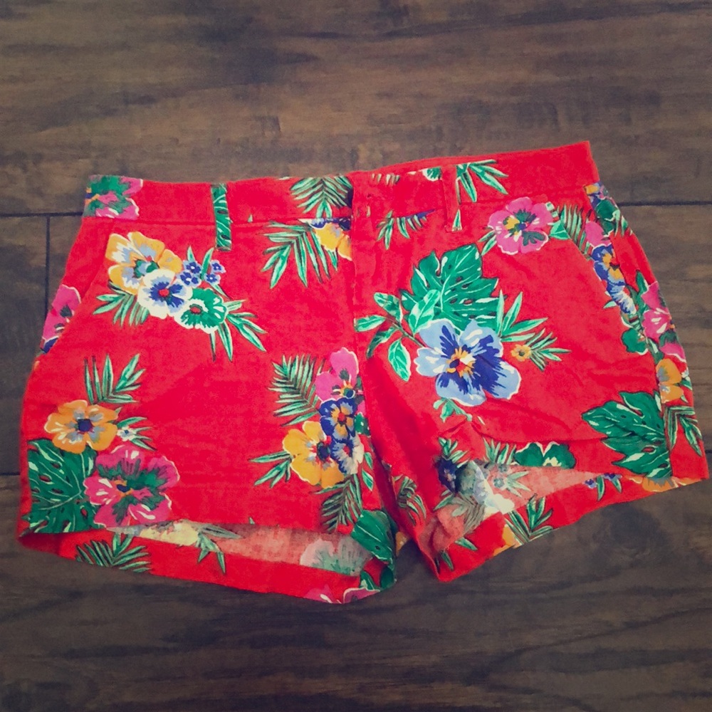 B2G1 Old Navy Tropical Print Linen Shorts